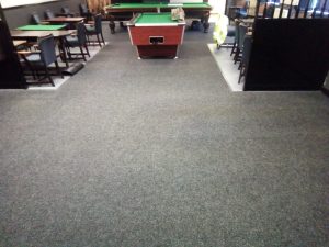 Cleaned commercial carpet