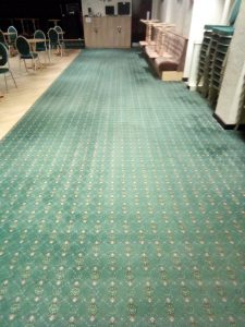 Cleaned commercial carpet