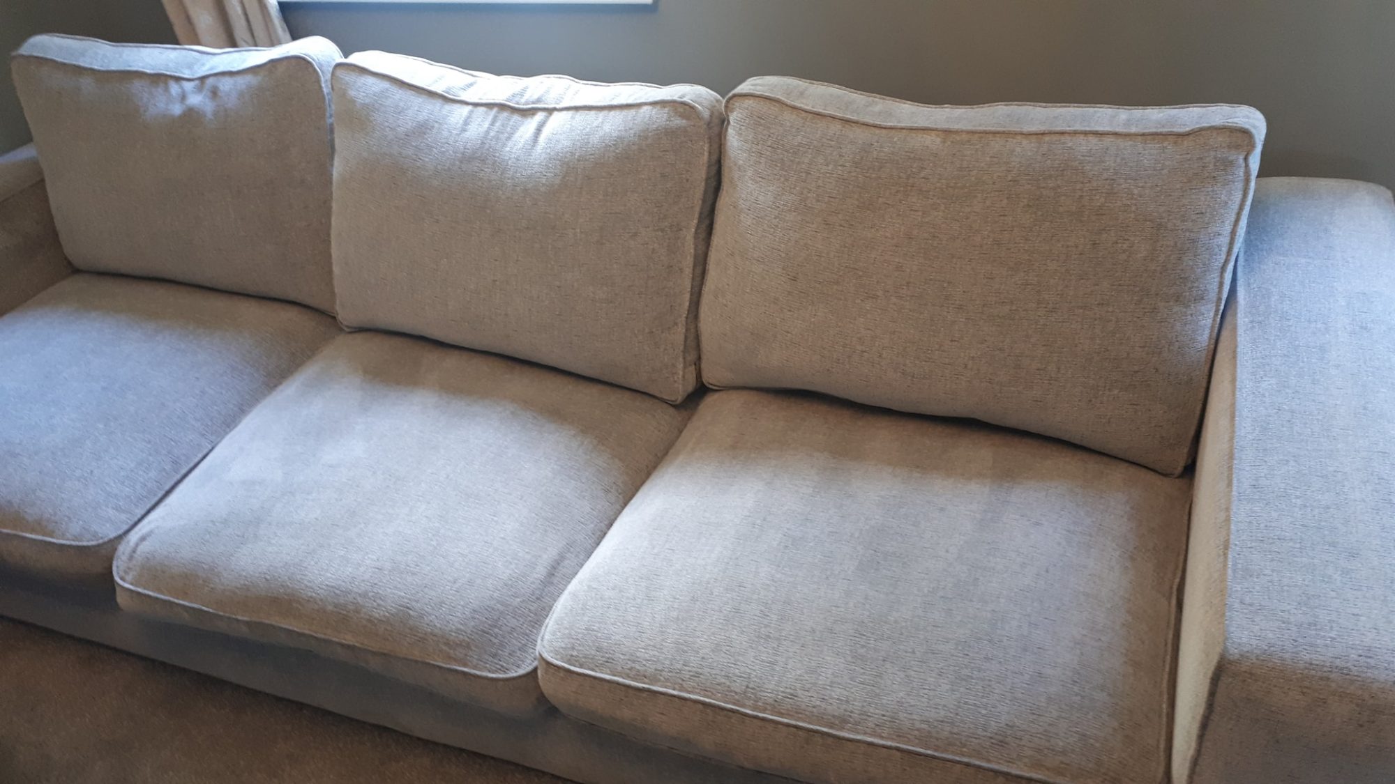 Cleaned upholstery