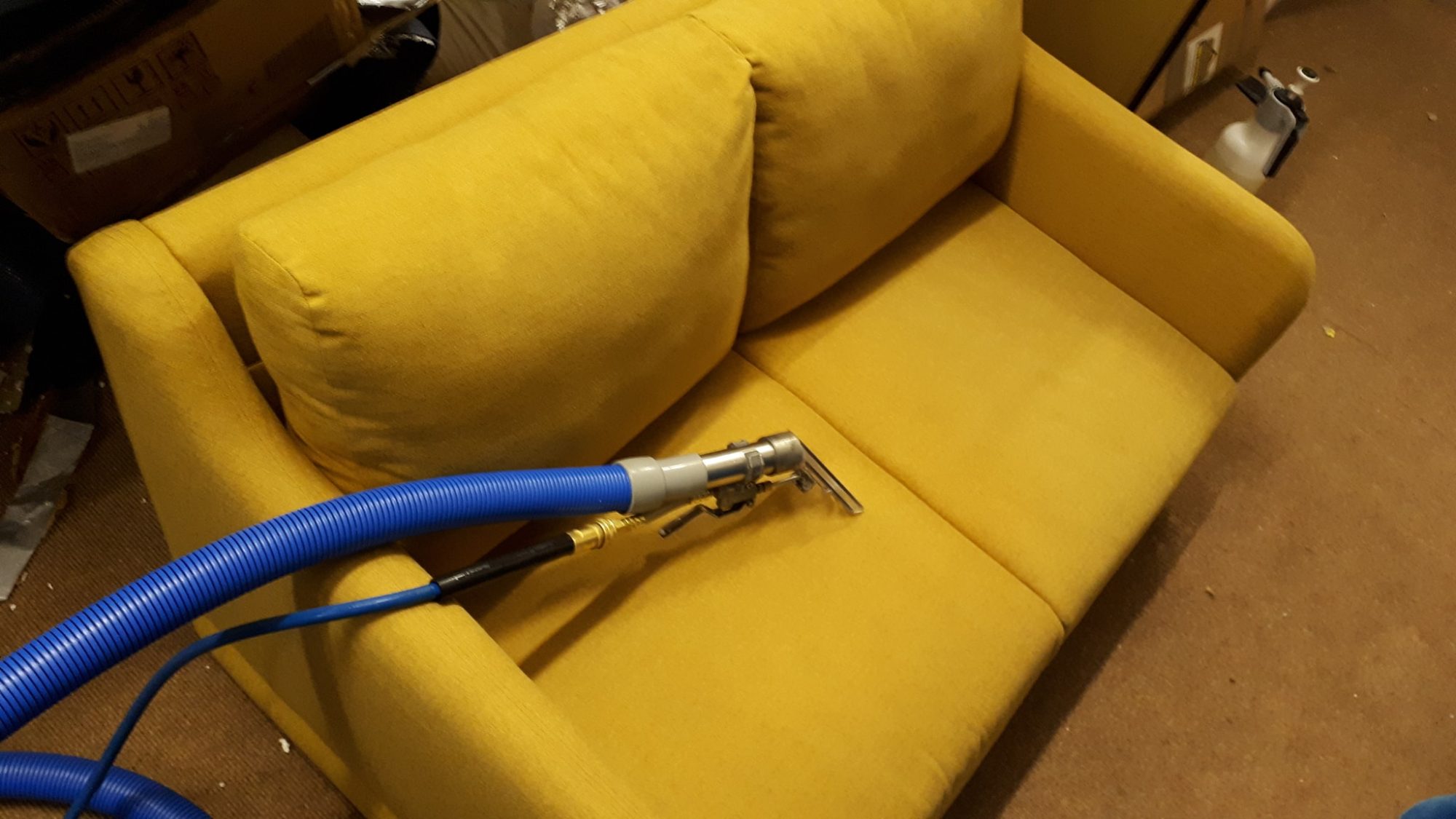 Cleaned upholstery