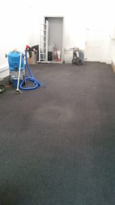 Cleaned commercial carpet