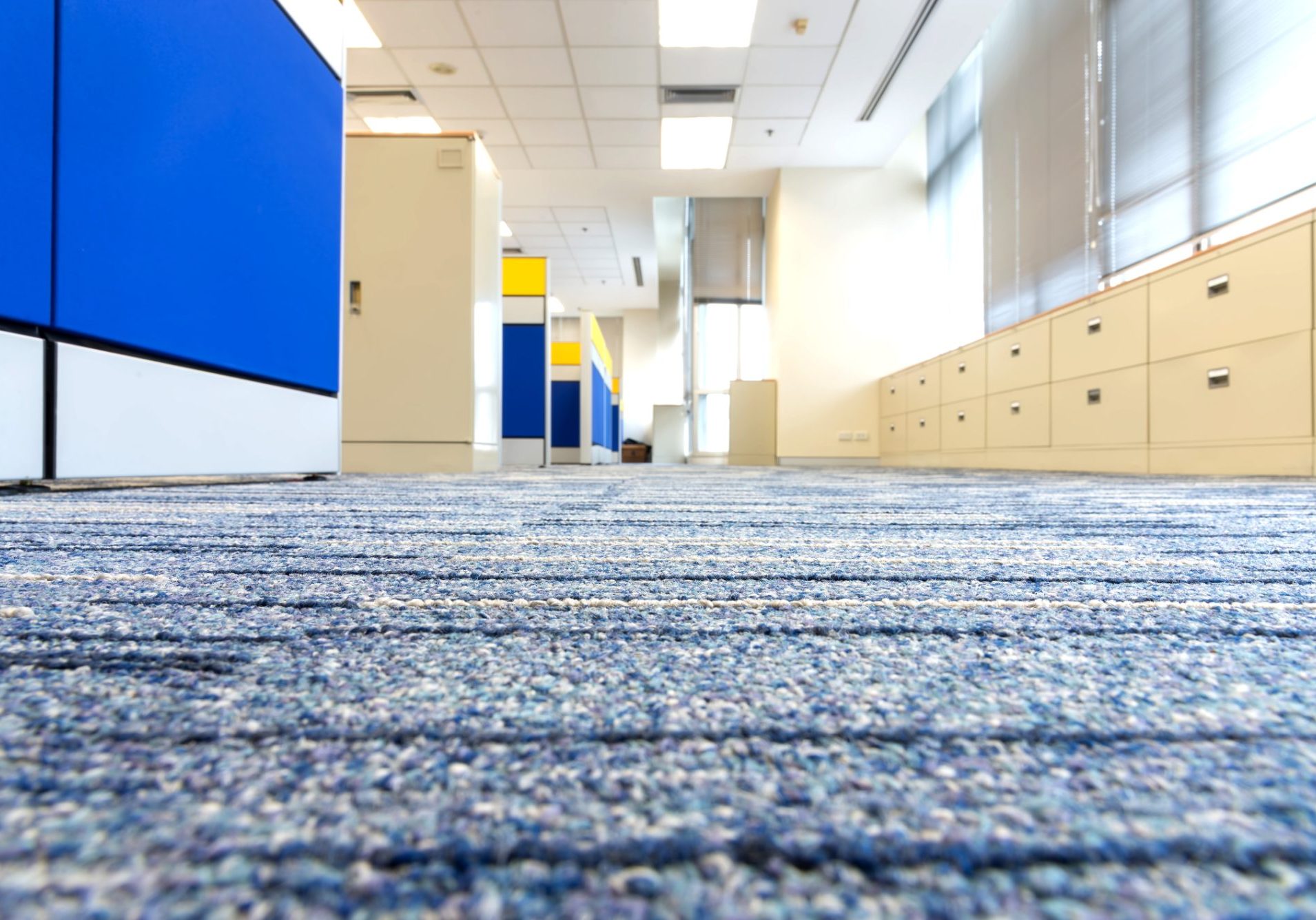 Carpet floor in office. selected focus on carpet